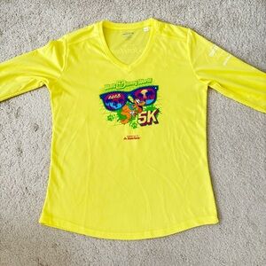 RunDisney Women’s 2023 Bright Yellow 5K Long Sleeve Tee
